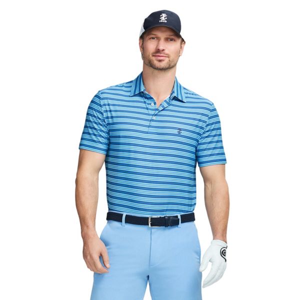 

Мужская поло для гольфа SwingFlex Elite с коротким рукавом Izod, цвет regatta stripe