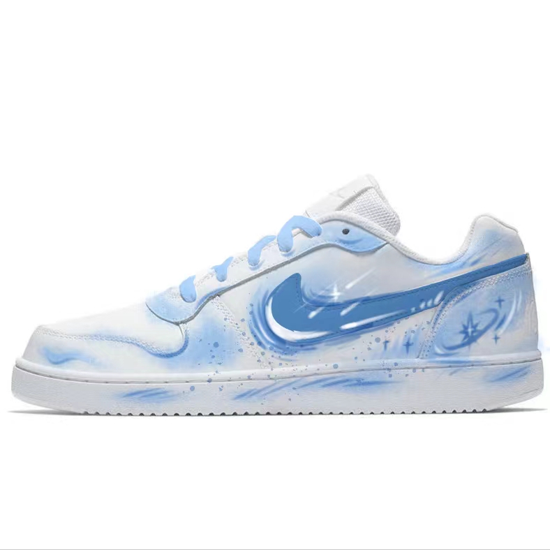 

Nike Эбернон Клауд Вейв Стар Орбит устойчивые к истиранию лоу-топ скейтборд кроссовки унисекс светло-голубые, цвет Light Blue