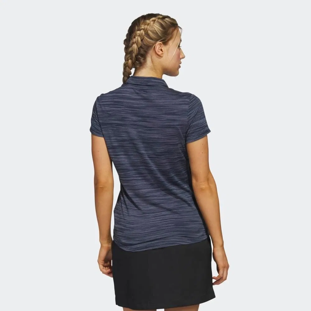 Женское поло Adidas Space-Dyed, Collegiate Navy — фото 3
