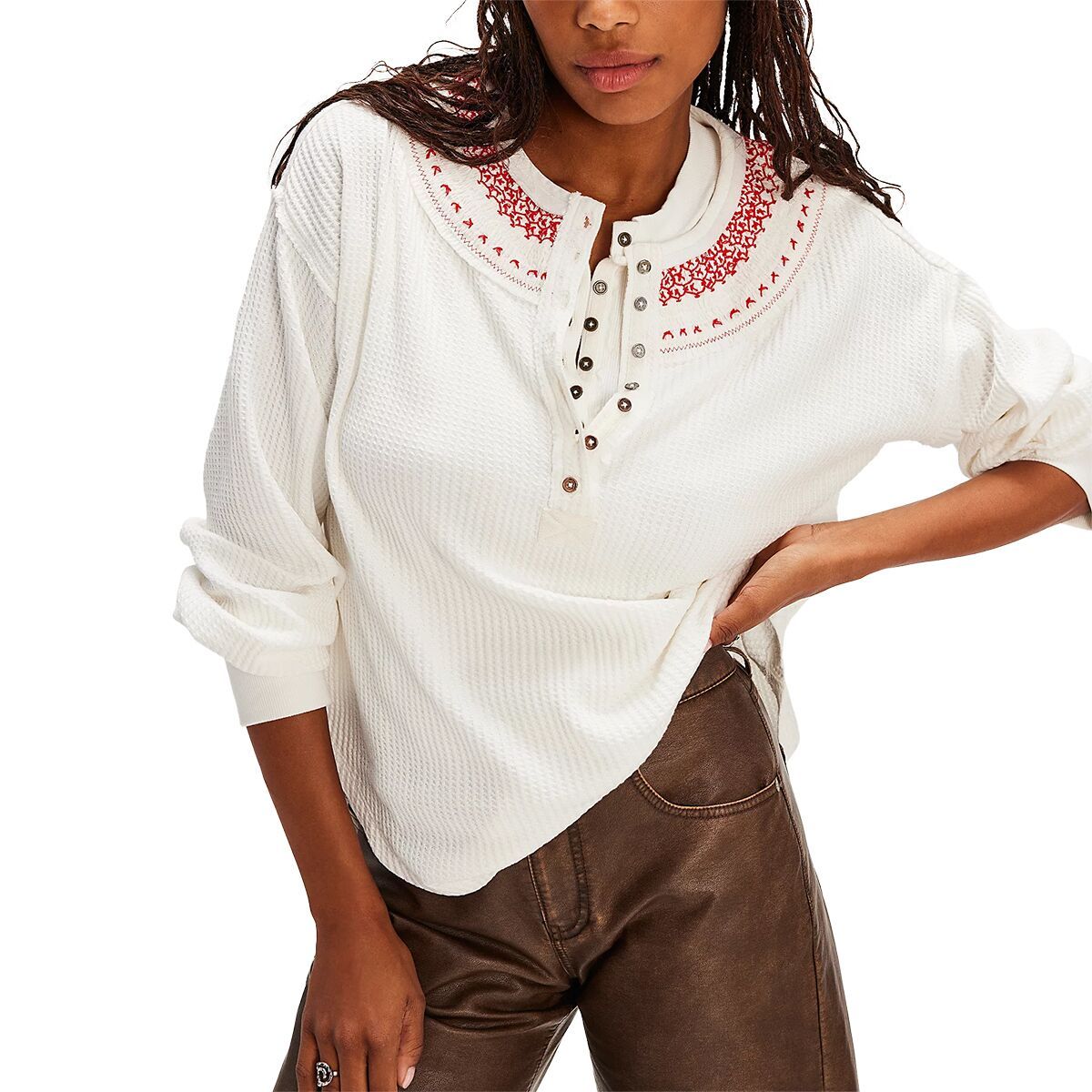 

Хенли топ Holly Free People, мультиколор