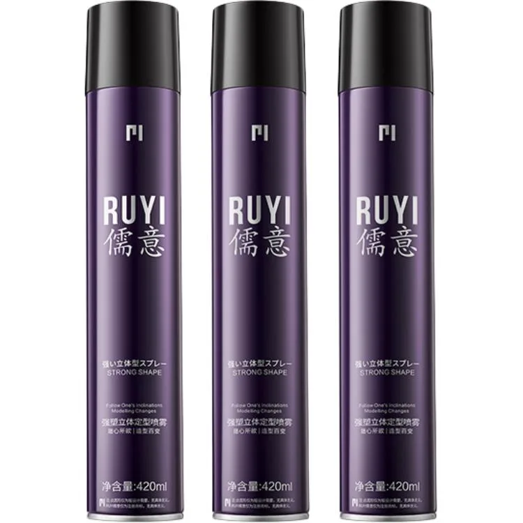 Лак, воск и спрей для укладки унисекс RUYI, Styling Spray 420ml*2 — фото 4