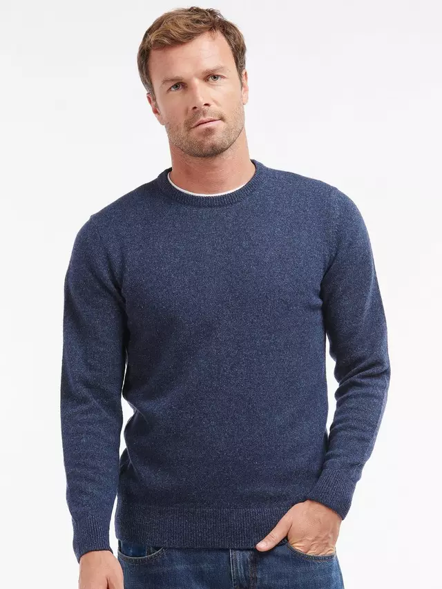 

Джемпер Barbour Essential Tisbury Wool Blend Crew Neck, цвет deep/blue