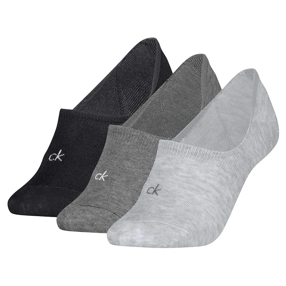 

Носки 3 шт Calvin Klein 701234370 no show, серый