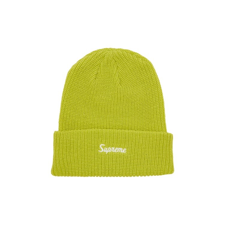 

Шапка Supreme Loose Gauge Beanie, цвет Lime