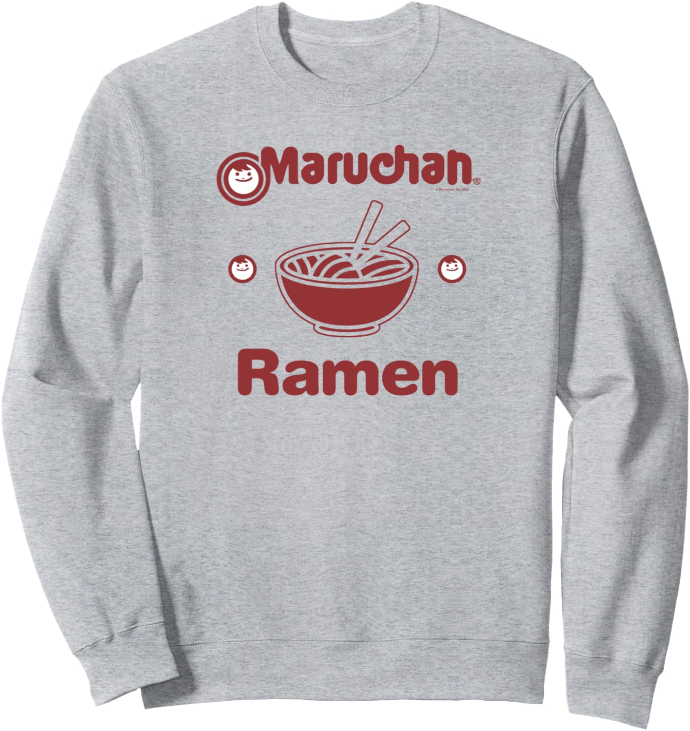 

Толстовка Maruchan Instant Lunch Classic Reman Bowl Logo, серая Maru-Chan