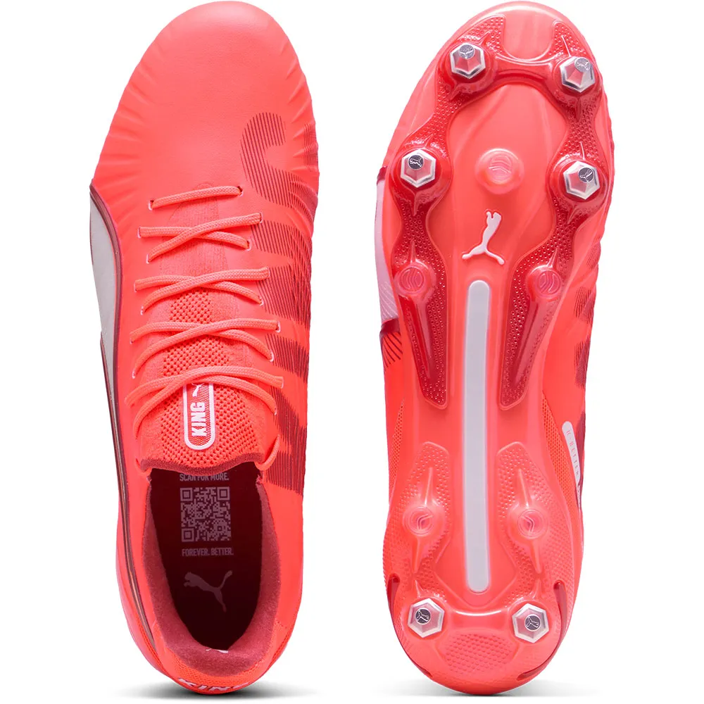 Футбольные бутсы Puma King Ultimate MxSG, оранжевый — фото 2