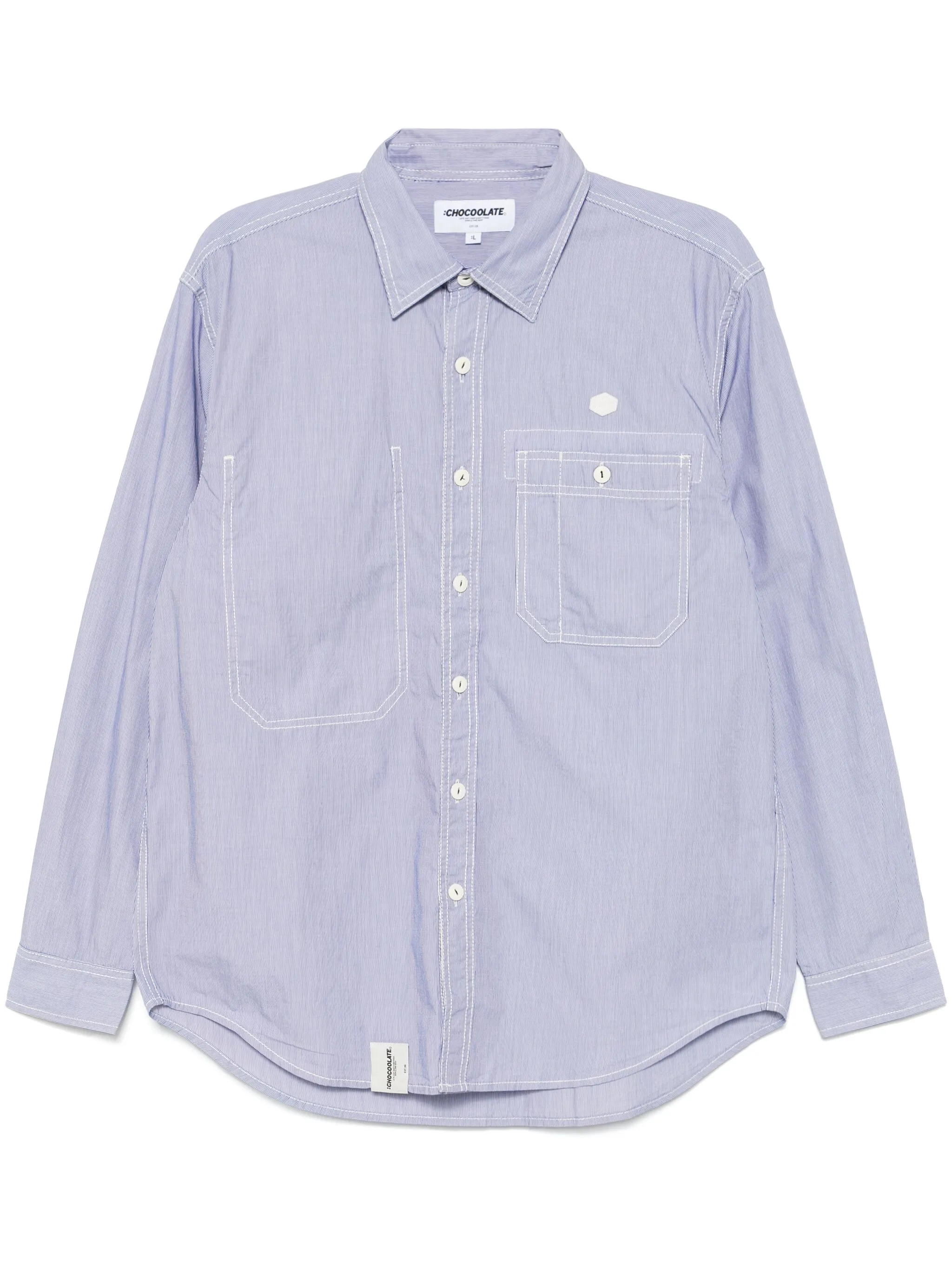 

Рубашка в полоску Chocoolate, черный