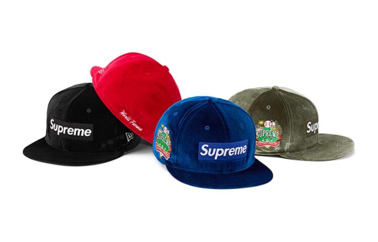 

Кепка Supreme Velour Box Logo, черный