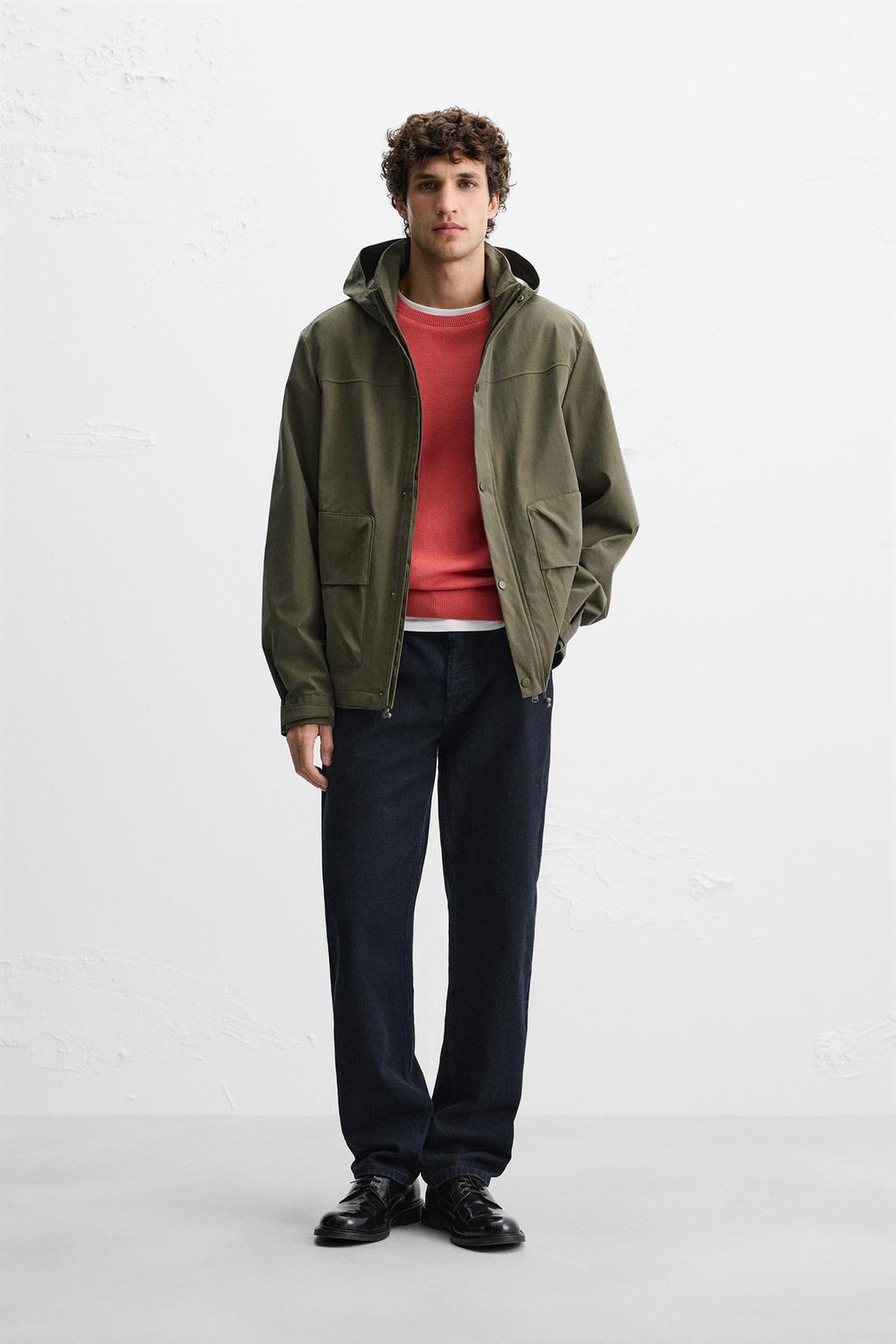 

Легкая ветрозащитная парка ZARA, хаки