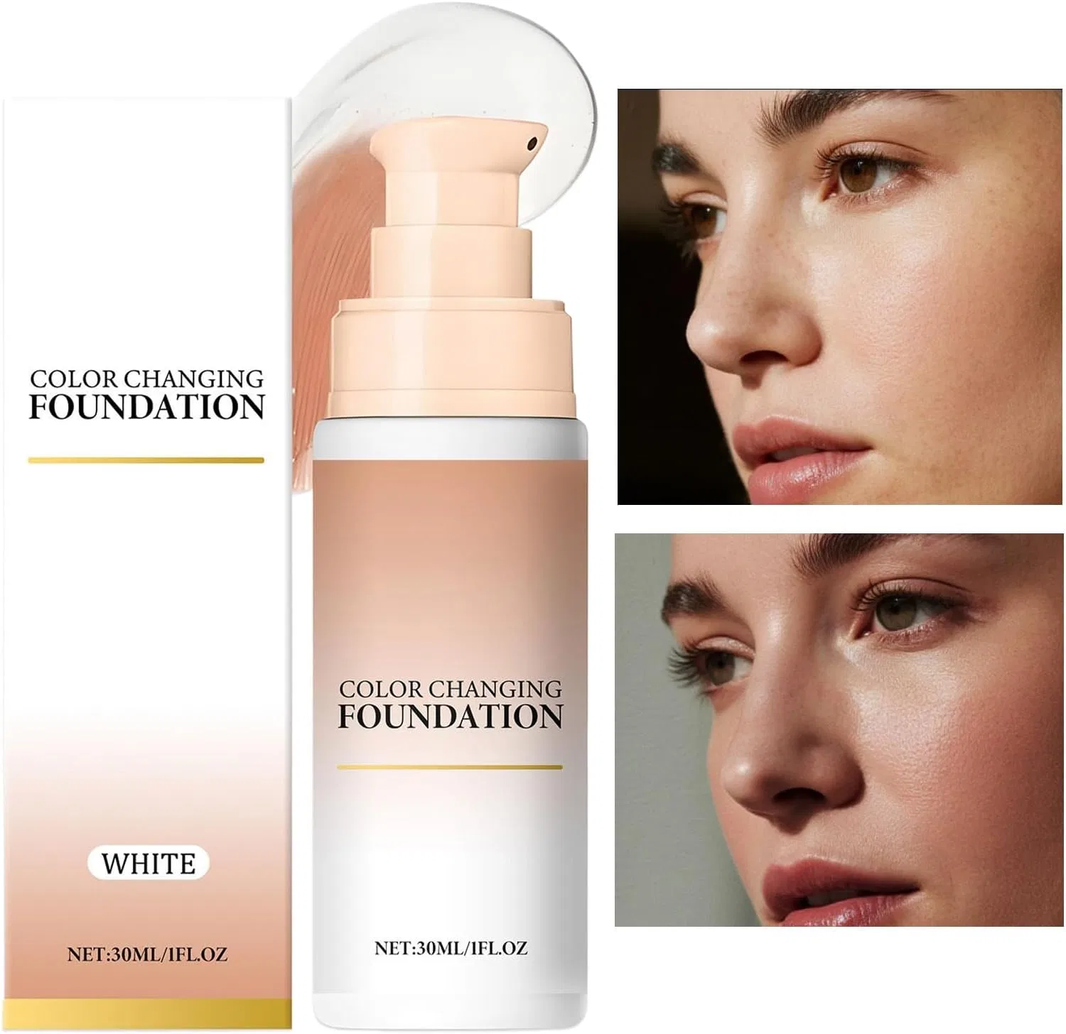 Тональное средство Color Changing Foundation, бренд Generic, 30 мл, мультиколор — фото 2
