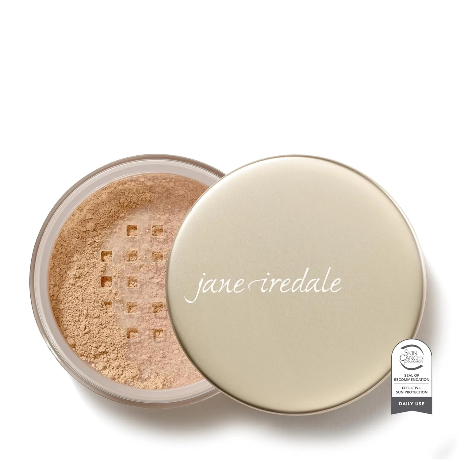 Jane Iredale Amazing Base Loose Mineral Powder, Luminous Foundation with SPF 20, Oil Free, Talc Free & Weightless, Vegan & Cruelty Free Makeup, Amber
