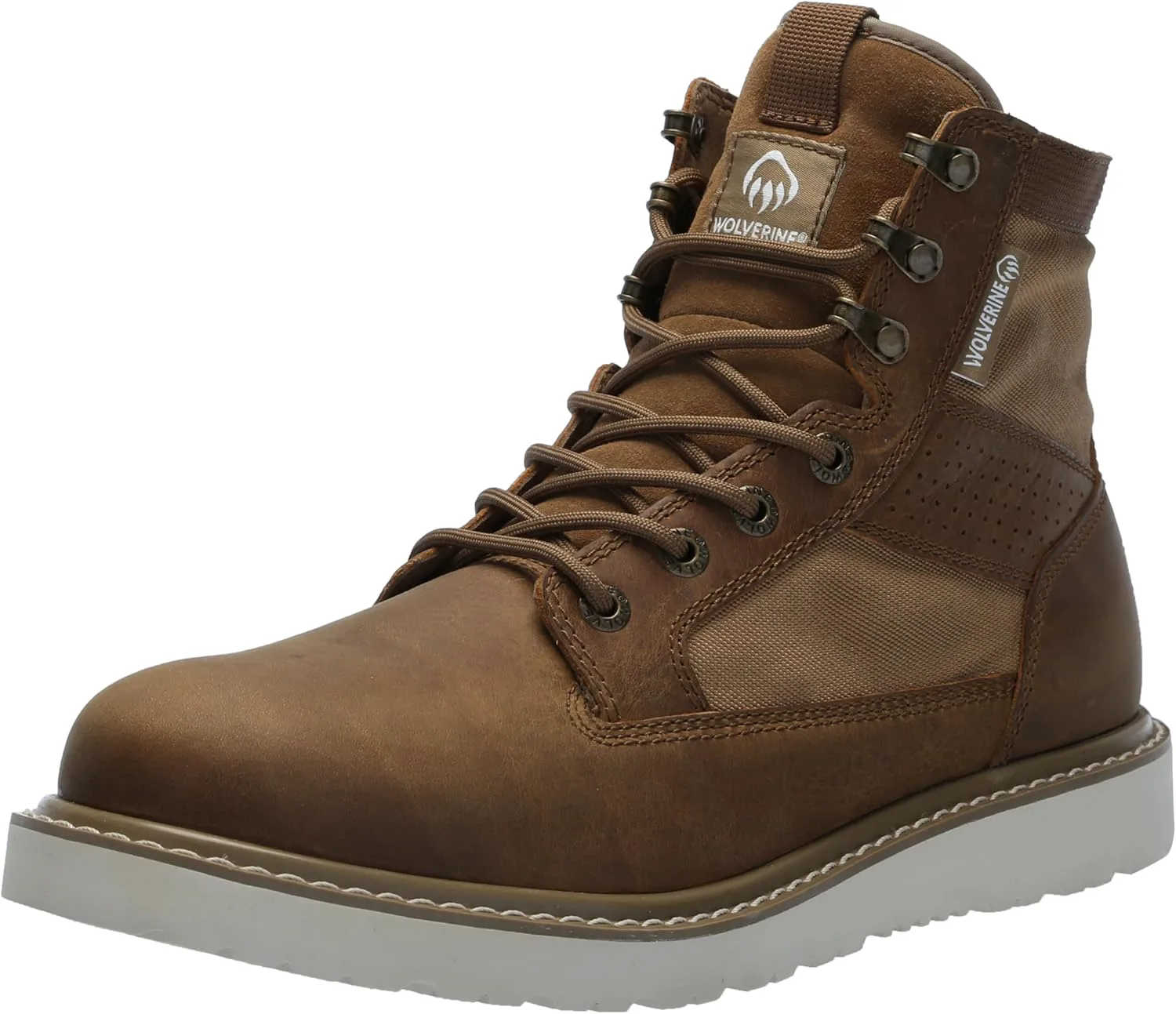 

Мужские туфли Wolverine Trade Wedge 6" без подкладки из холщовой ткани