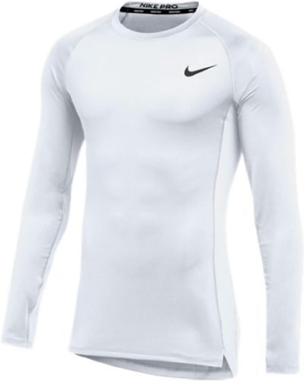 

Мужская тренировочная футболка Nike Pro Fitted с длинным рукавом, White, Белый, Мужская тренировочная футболка Nike Pro Fitted с длинным рукавом, White