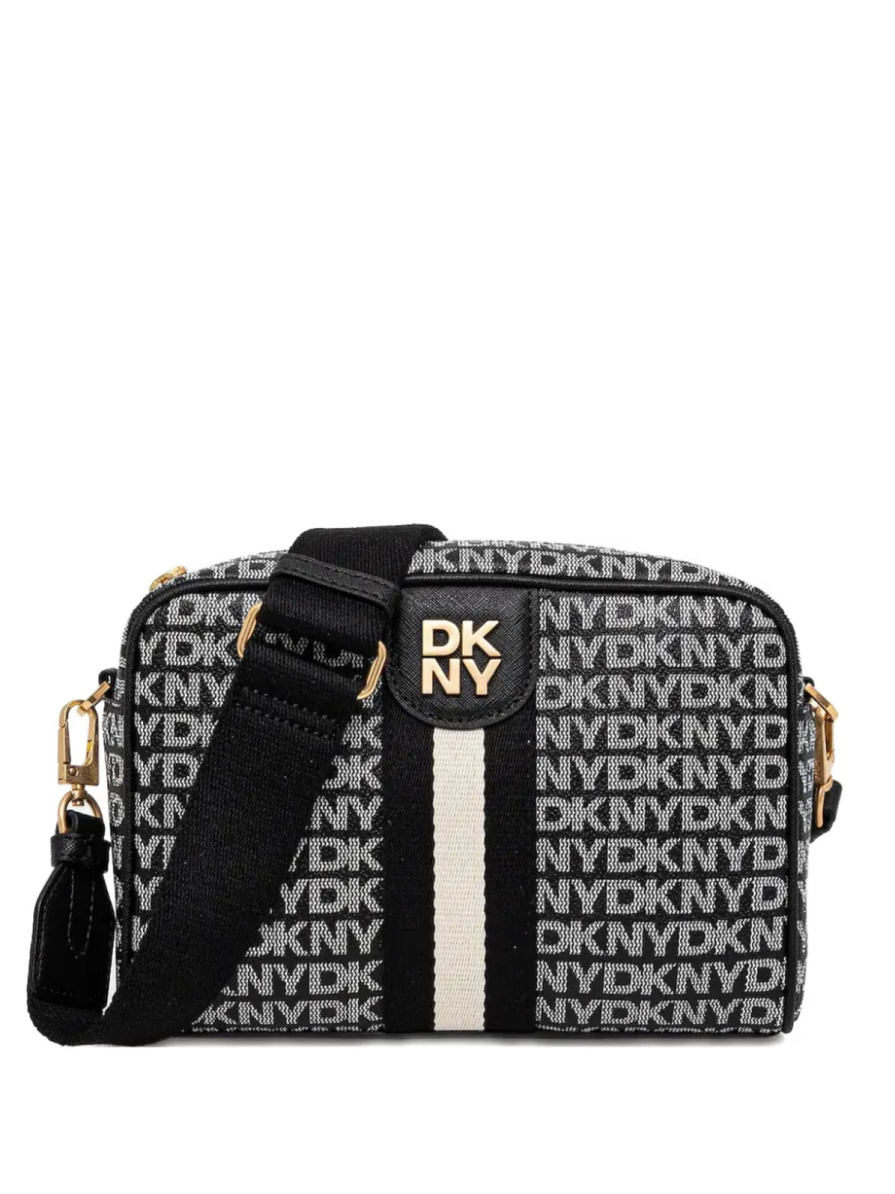

Сумка через плечо с логотипом DKNY, черный