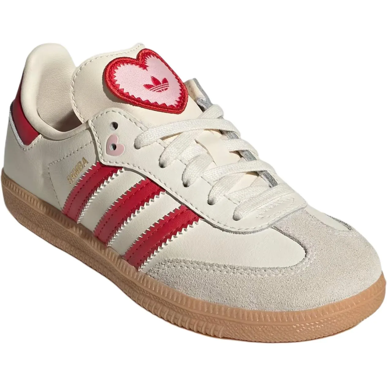 Adidas Originals SAMBA OG Low top детские скейтбординг кроссовки White Red Kids' — фото 4