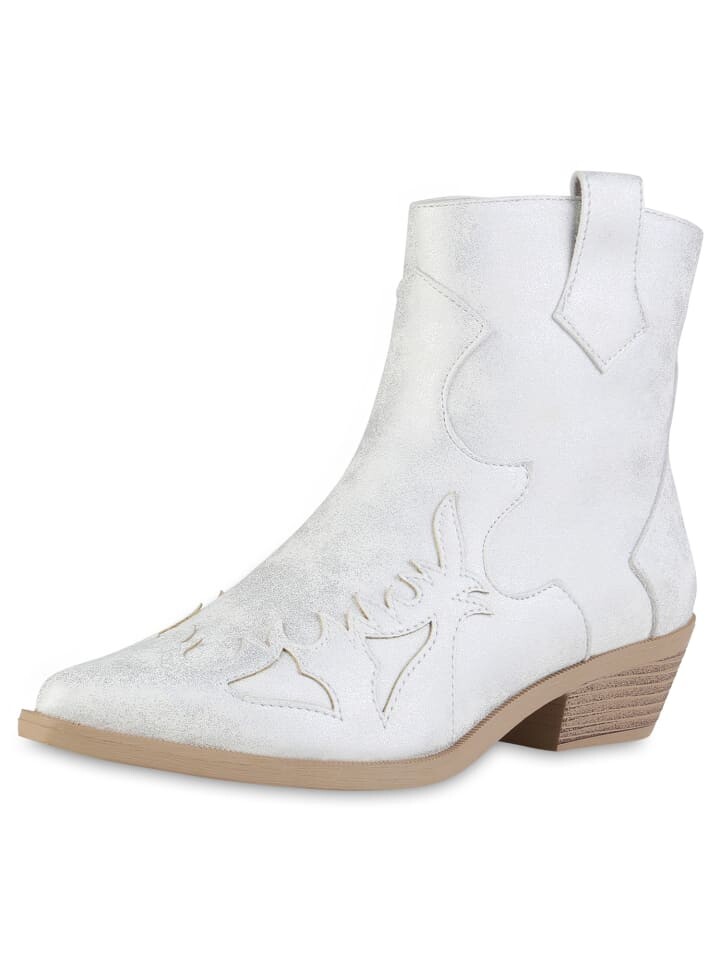 Ботильоны VAN HILL Cowboy Boots Marilyn, серебряный