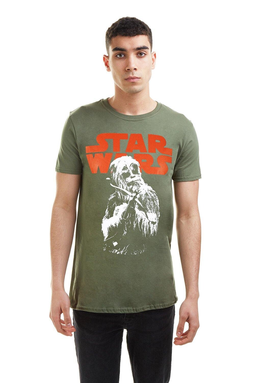 

Хлопковая футболка Chewie с арбалетом Star Wars, зеленый