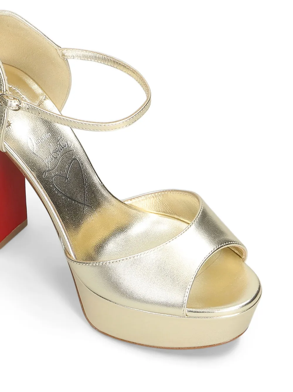 Туфли Sandaloo 130 Christian Louboutin, золотой — фото 4