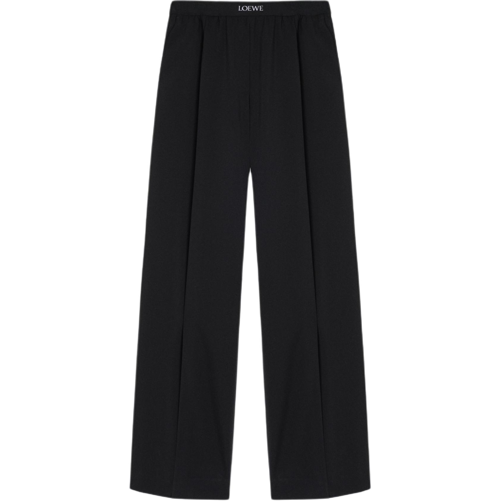 

Брюки с логотипом жаккард на поясе LOEWE, черный