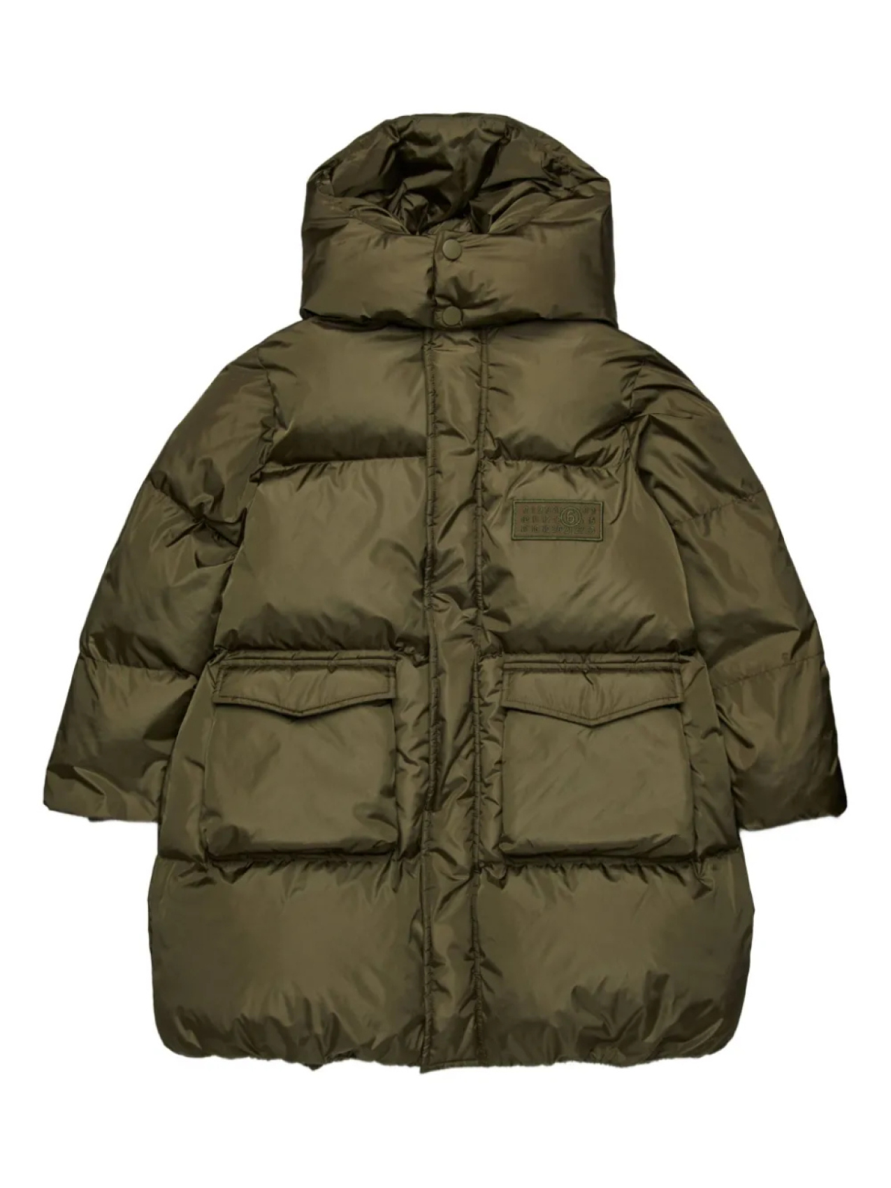 

MM6 Maison Margiela Kids пальто с логотипом, зеленый
