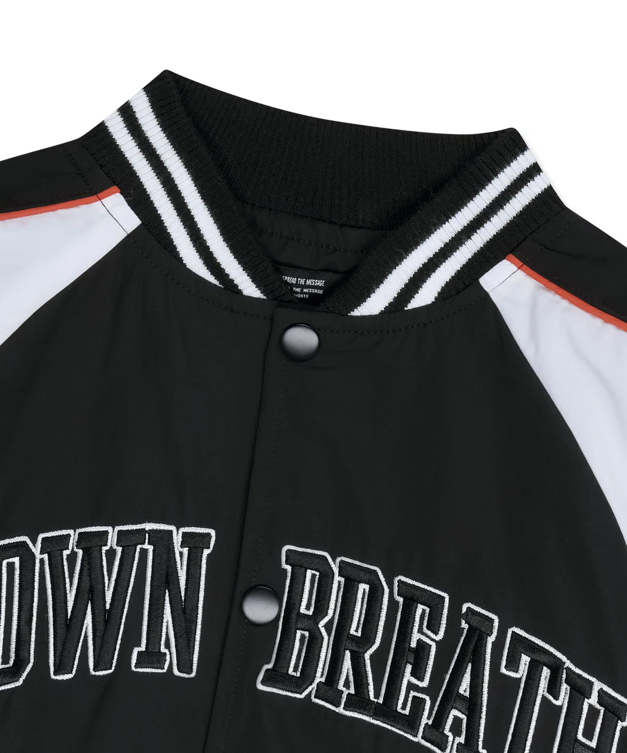 Детский бомбер колор-блок чёрный от Brownbreath Kids — фото 4