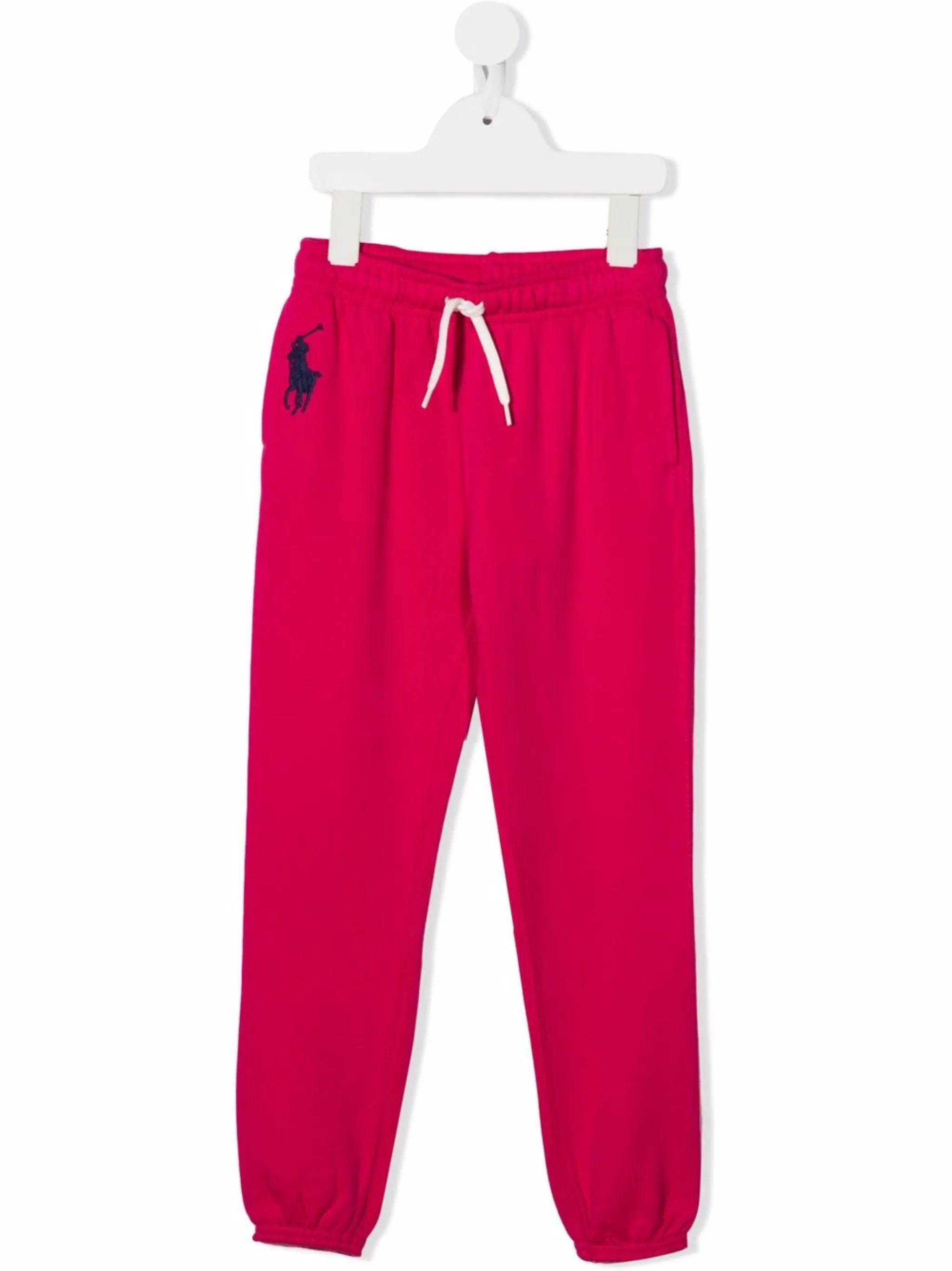 

Спортивные брюки с вышитым логотипом Polo Ralph Lauren Kids, розовый