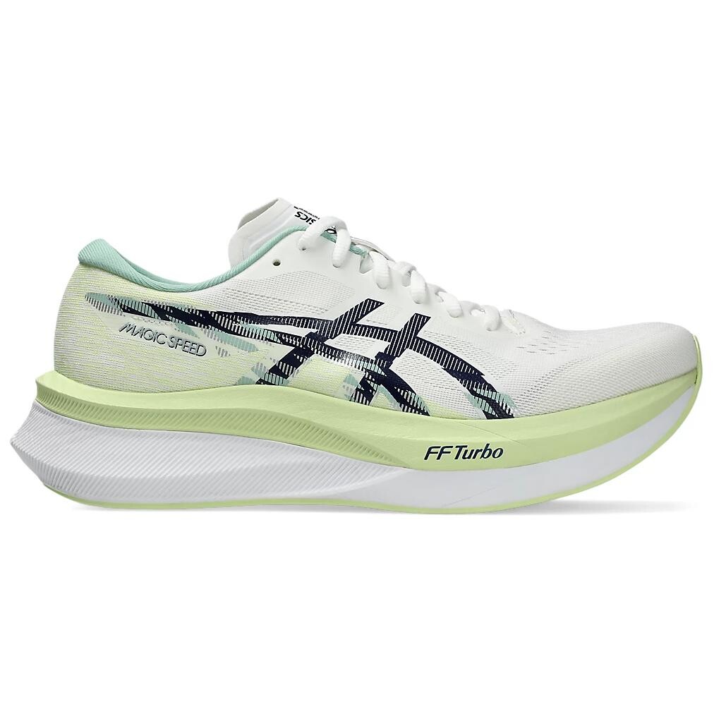 Мужские кроссовки Asics MAGIC SPEED 4, белые/зеленые — фото 2