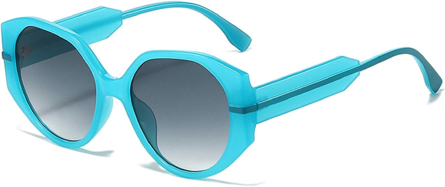 

Солнцезащитные очки Melrose Fashion Polygon для женщин, ретро, ​​с градиентным переходом цвета, защита от УФ-излучения UV400, модные солнцезащитные очки для мужчин Y08, Blue