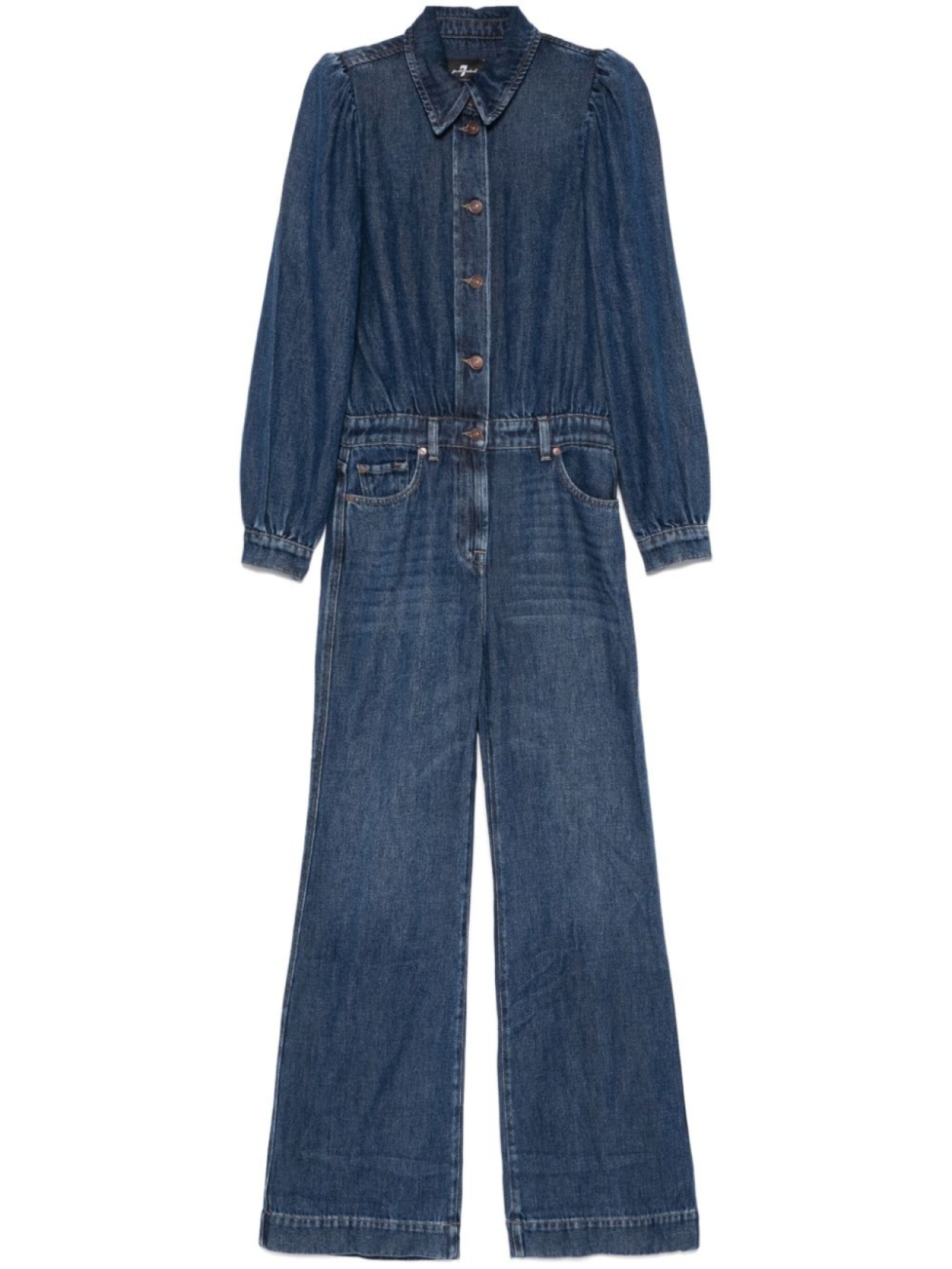 

7 For All Mankind комбинезон строгого кроя, синий