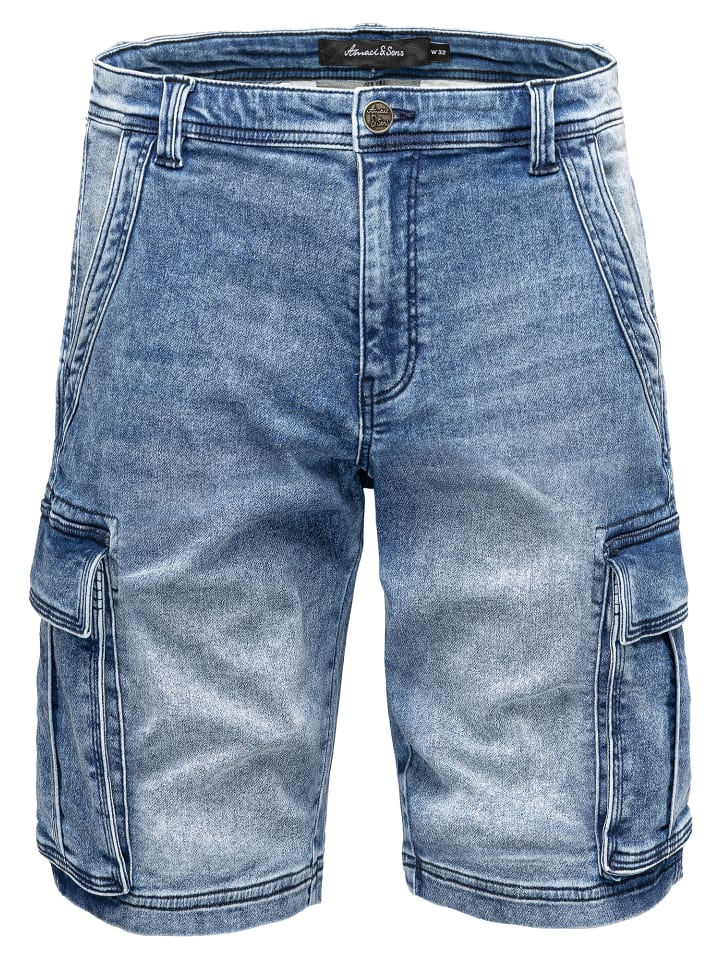 

Тканевые шорты Amaci&Sons, цвет storm blue
