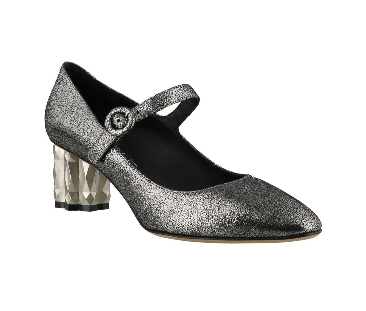 SALVATORE FERRAGAMO Женские туфли Ortensia 718282 Серебристые, мультиколор — фото 3