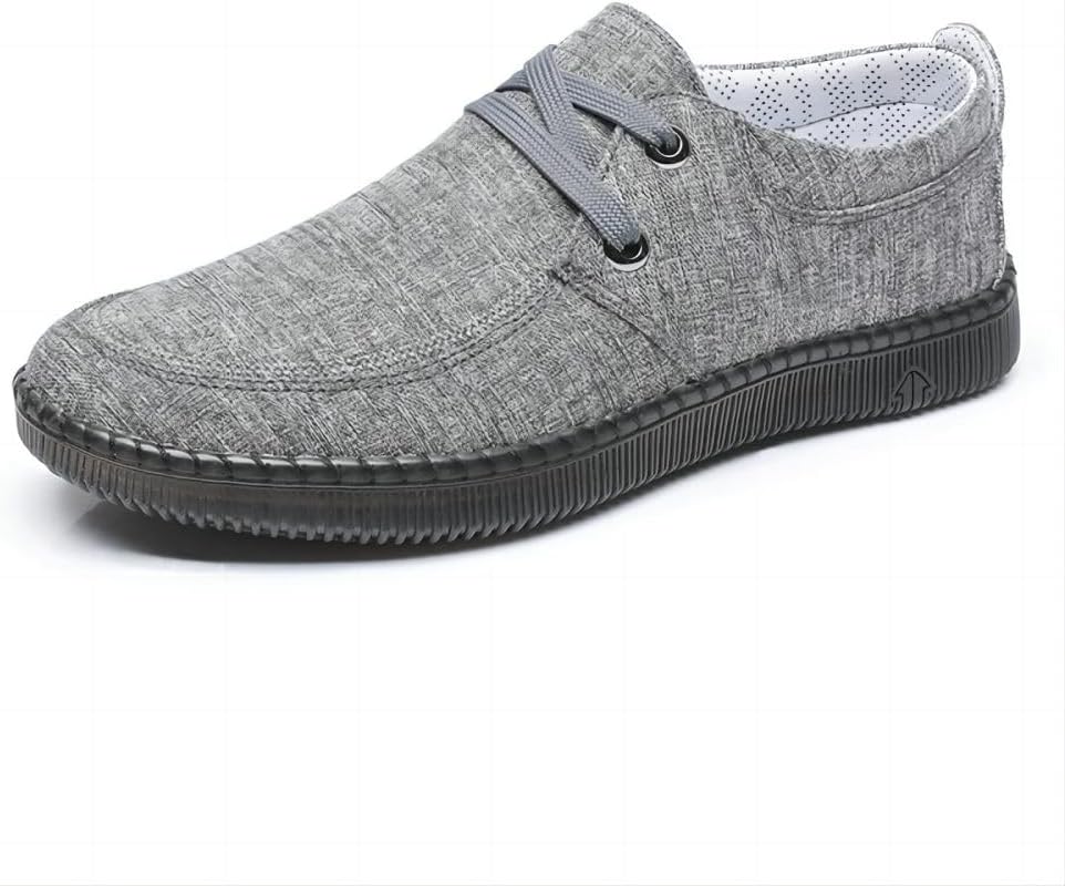

Мужские повседневные мокасины с широкой ноской из сетчатого материала, ручная работа, легкие, дышащие, из ткани, для вождения и активного отдыха Asifn, серый