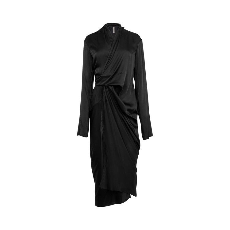 

Платье Rick Owens Charmeuse Wrap Dress, Black