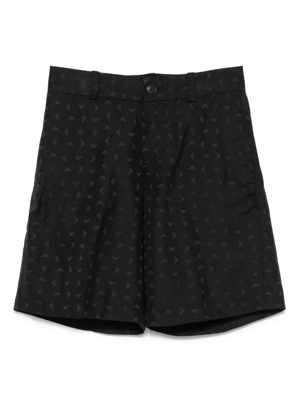 

Шорты с монограммой Emporio Armani Kids, синий