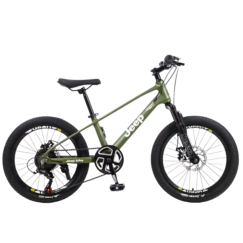 

Горный велосипед magnesium alloy disc brake для подростков Jeep, зеленый