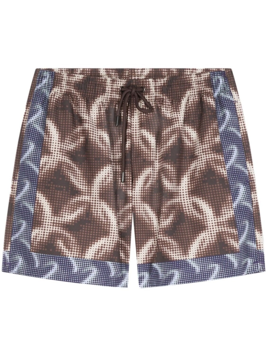 

DRIES VAN NOTEN плавки-шорты с принтом, коричневый