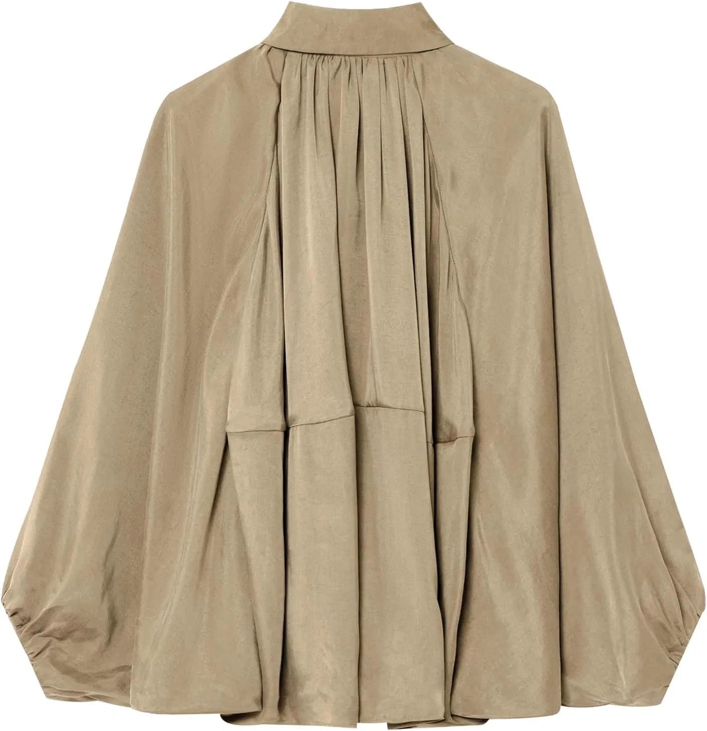 Куртка-бомбер женская с летучей мышью, Polyester, Khaki — фото 4