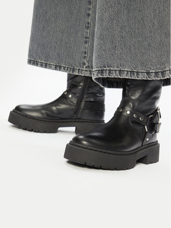 Женские ботинки Steve Madden с декоративными деталями, черный — фото 2
