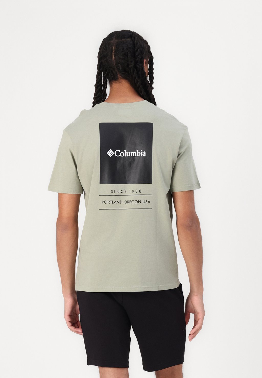 

Футболка с принтом BARTON SPRINGS GRAPHIC TEE Columbia, зеленый