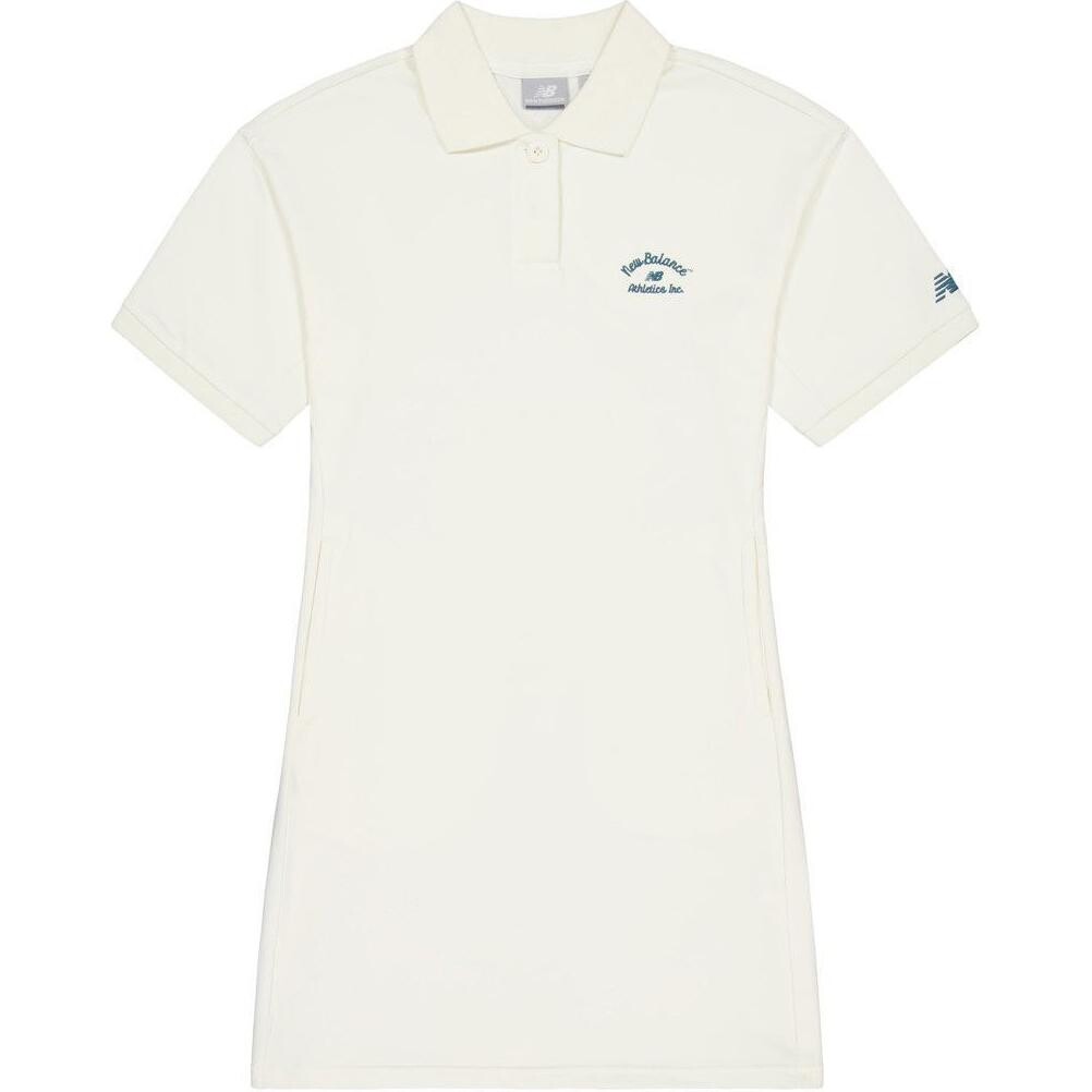 

Платье с короткими рукавами женское цвета слоновой кости New Balance