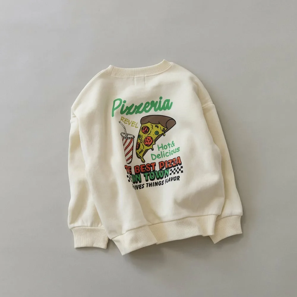 Свитшот с различными графическими принтами Branshes, 93_Ivory_Pizza