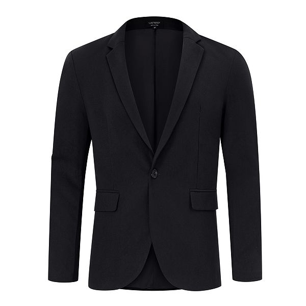 

Мужской пиджак для рождественской вечеринки с принтом и шалью Clearflower, Black