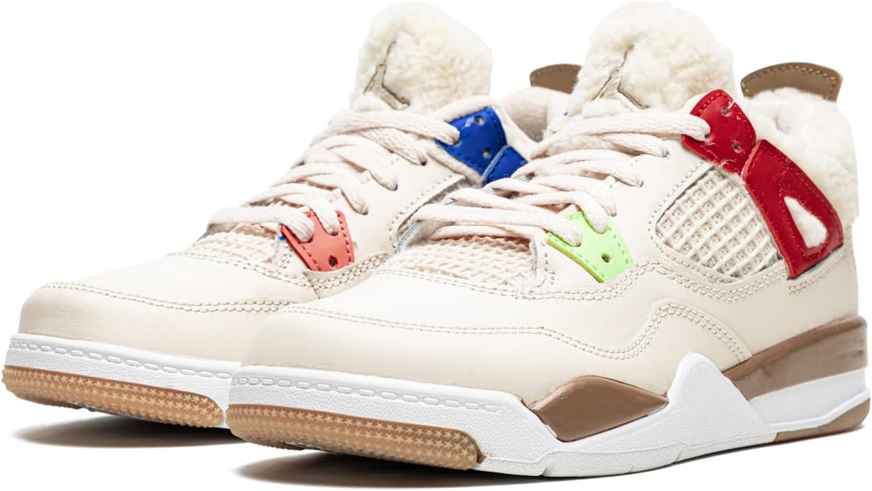 Кроссовки Nike Air Jordan 4 Retro для мальчиков, белый — фото 2