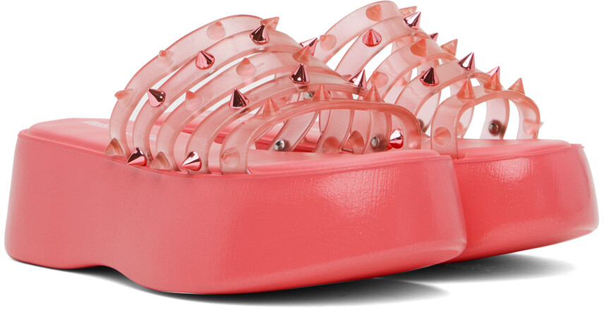 Слайды Melissa Edition «The Becky Punk Love» Jean Paul Gaultier, розовый — фото 4