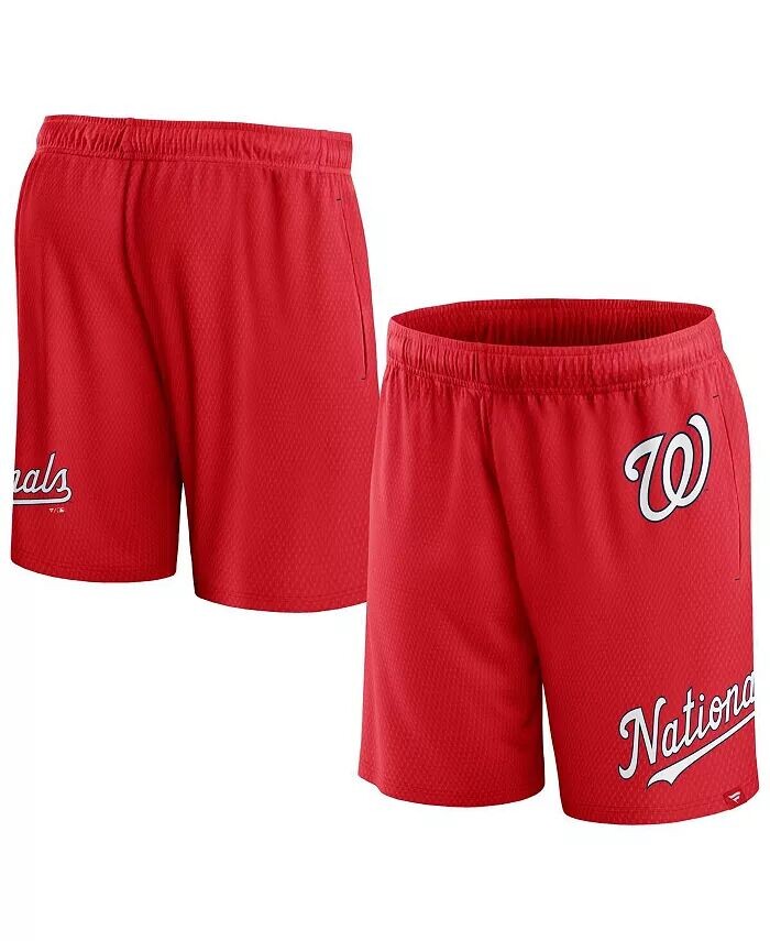 

Мужские шорты из сетки красного цвета Washington Nationals Clincher Fanatics