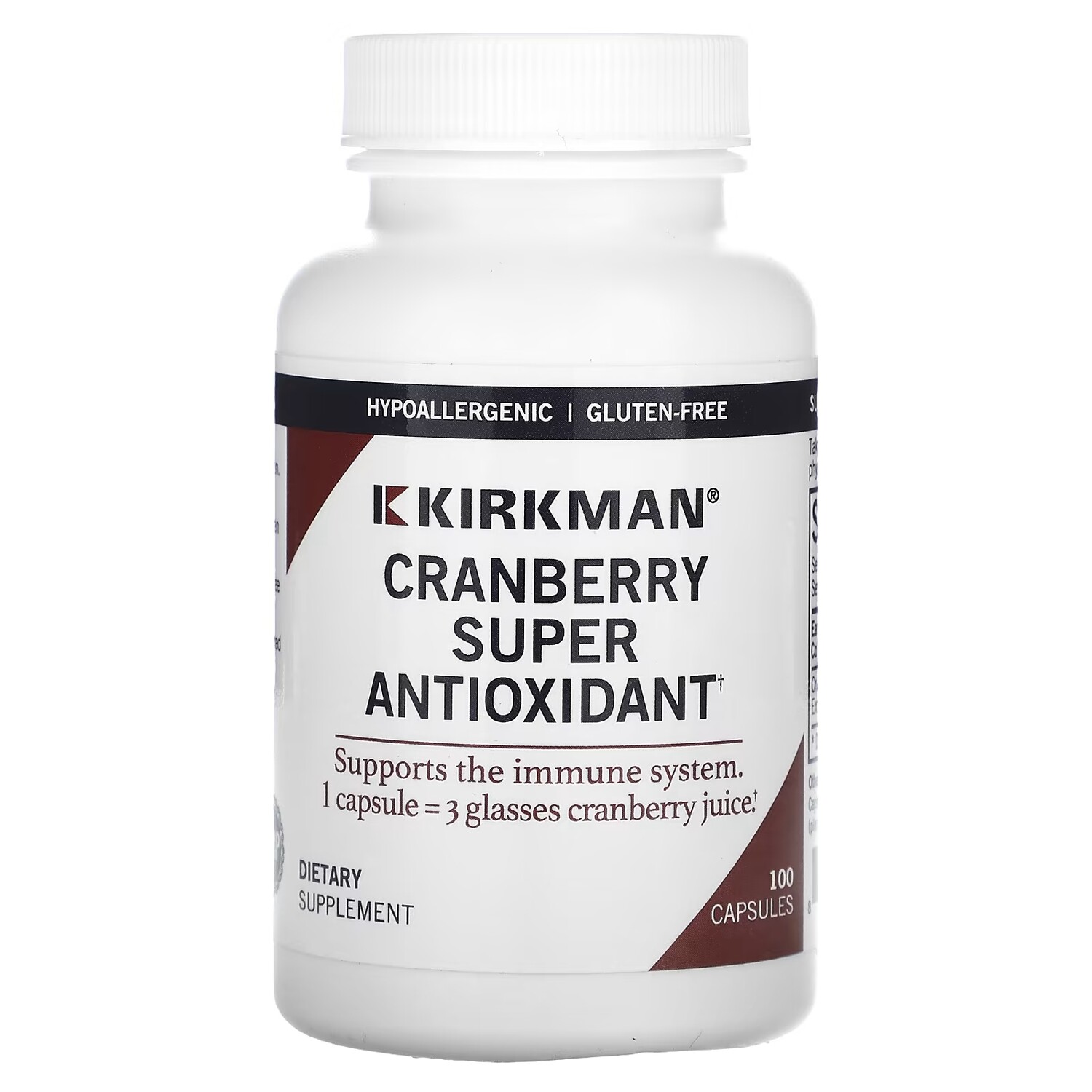 

Суперантиоксидант Kirkman Labs с клюквой, 100 капсул