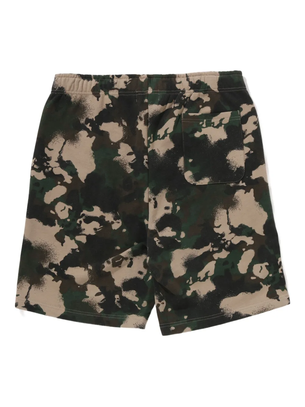 Шорты с камуфляжным принтом A BATHING APE, зеленый — фото 2