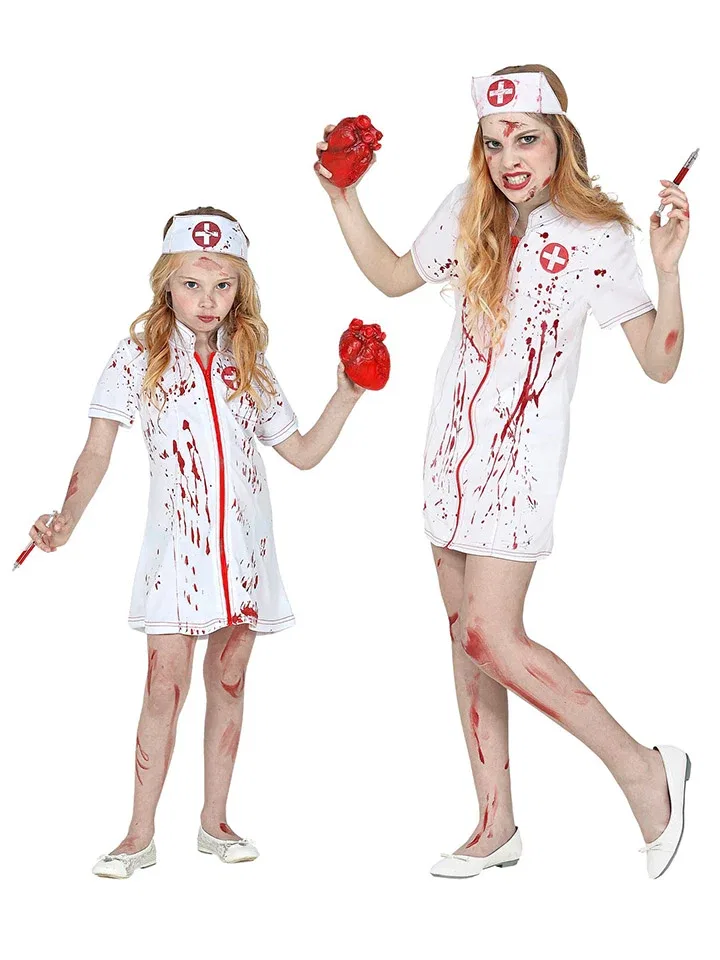 Костюм Zombie Krankenschwester Widmann, белый/красный — фото 4