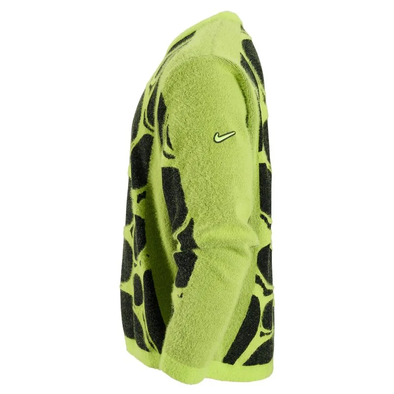 Project F.R.O.G. джемпер с клетчатым узором для мужчин Nike, Black/White Milk/Fluorescent Ice Yellow — фото 4