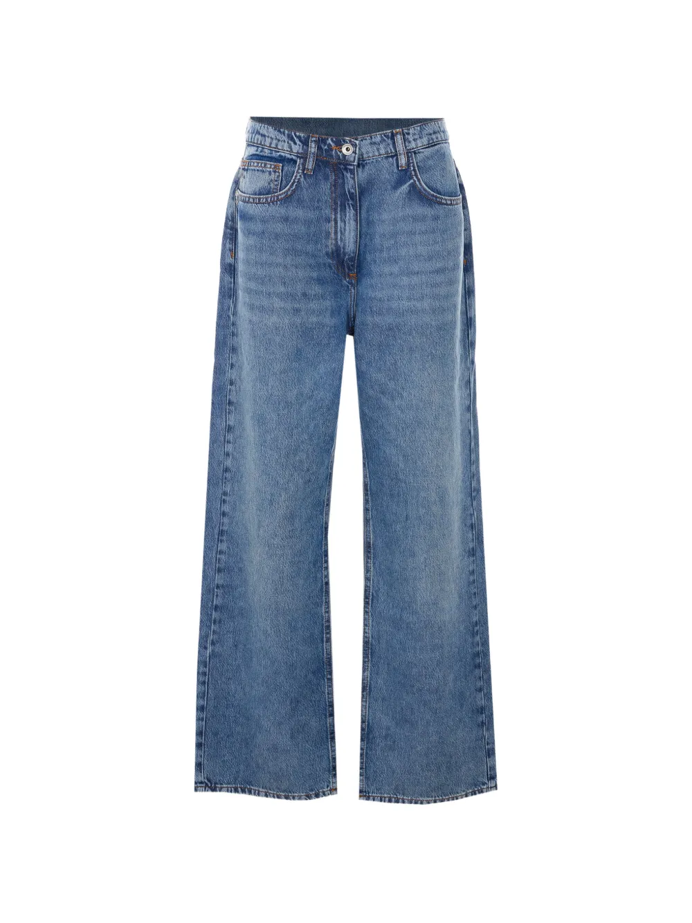 

Джинсы с вышитым логотипом Patrizia Pepe, синий